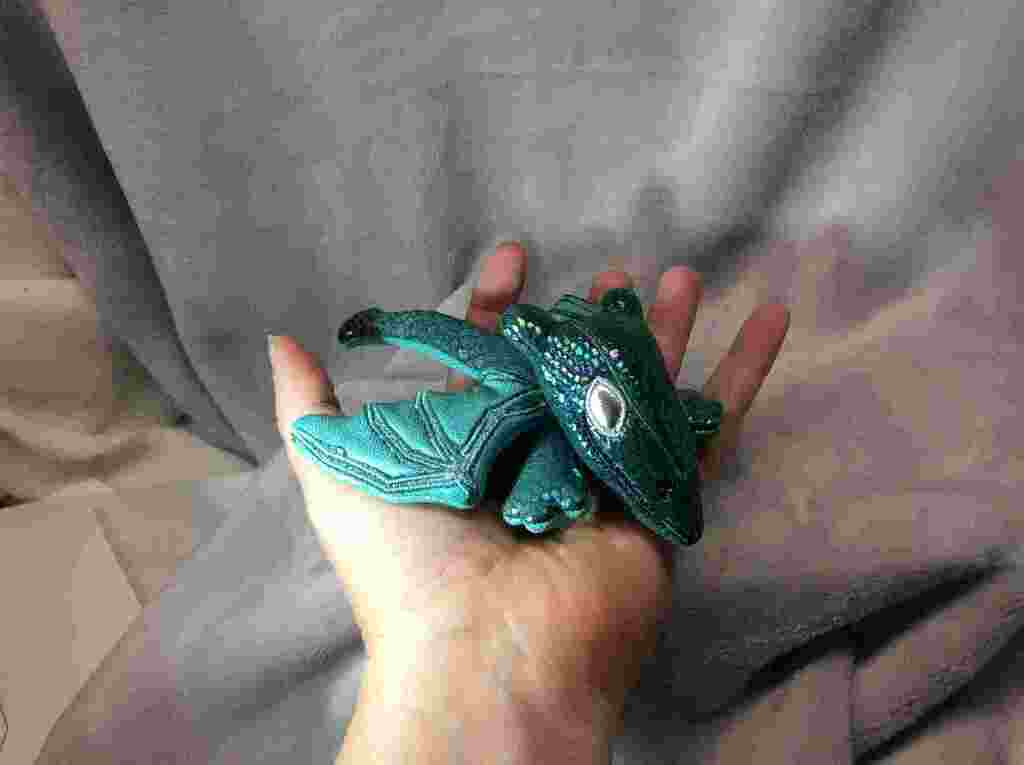 Tiny sea dragon plushie