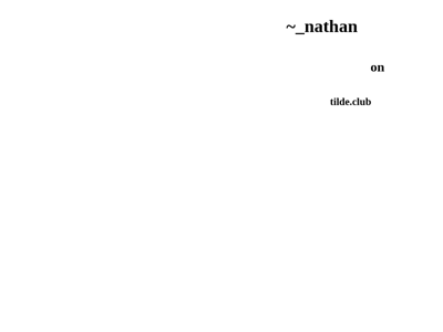 Screenshot of ~_nathan