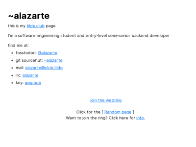 Screenshot of ~alazarte
