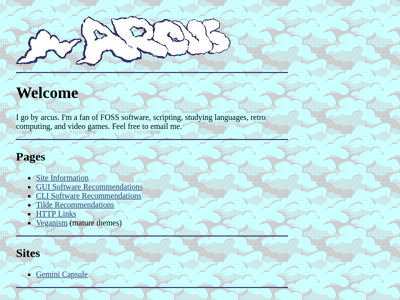 Screenshot of ~arcus