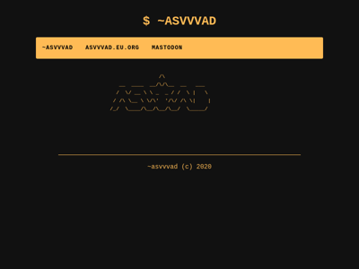 Screenshot of ~asvvvad