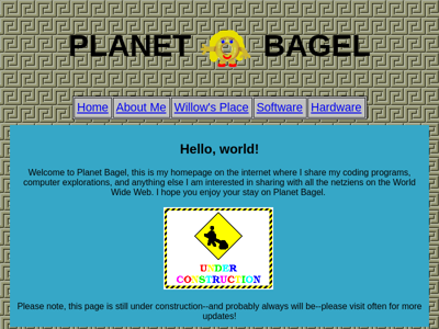 Screenshot of ~bagel