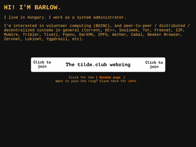 Screenshot of ~barlow