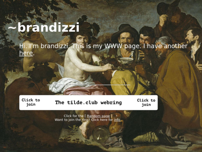 Screenshot of ~brandizzi