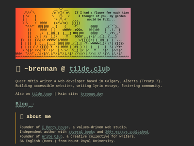Screenshot of ~brennan