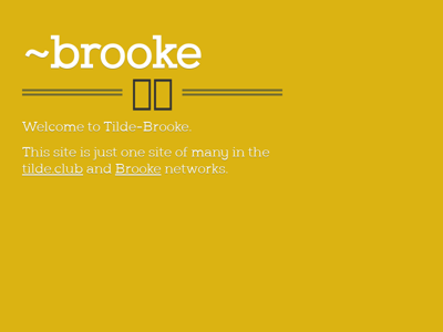 Screenshot of ~brooke