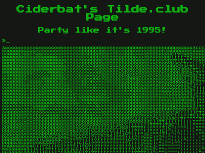 Screenshot of ~ciderbat