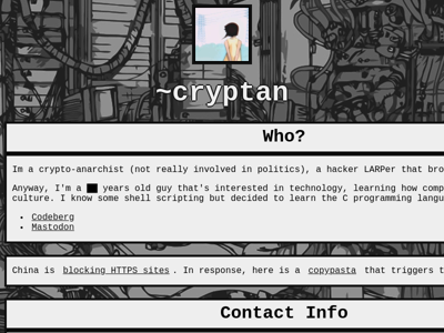 Screenshot of ~cryptan