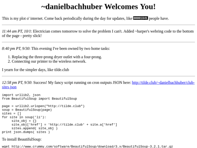 Screenshot of ~danielbachhuber