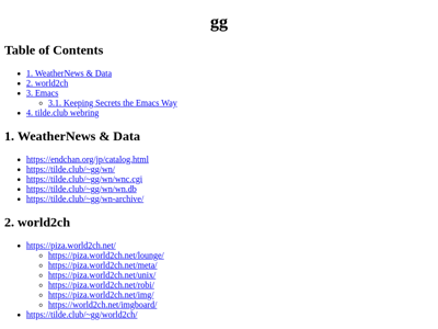 Screenshot of ~gg