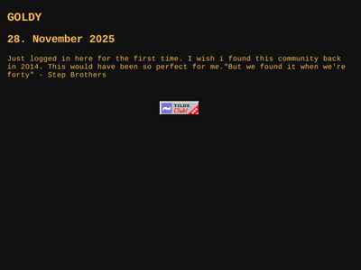 Screenshot of ~goldy