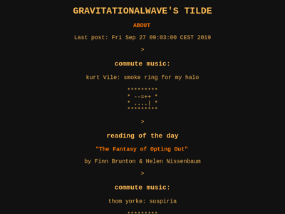 Screenshot of ~gravitationalwave