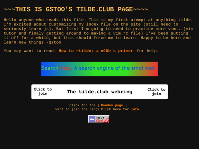 Screenshot of ~gstoo