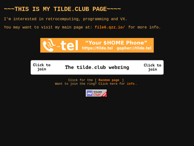 Screenshot of ~hvx