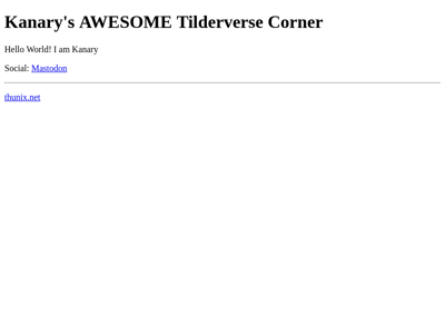 Screenshot of ~kanaryrocks