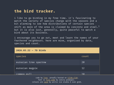 Screenshot of ~lynx
