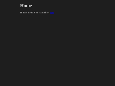 Screenshot of ~matt6