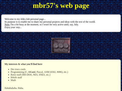 Screenshot of ~mbr57