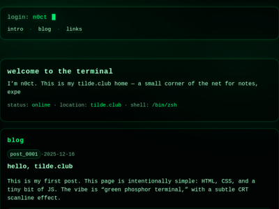Screenshot of ~n0ct