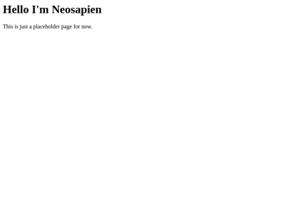 Screenshot of ~neosapien