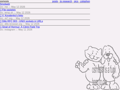Screenshot of ~osmosis