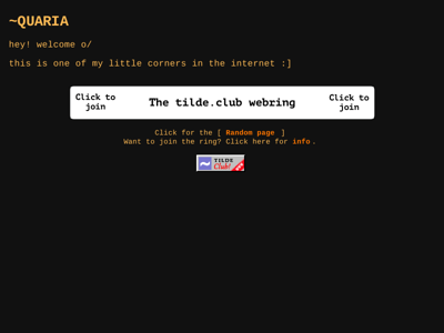 Screenshot of ~quaria