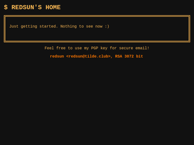 Screenshot of ~redsun