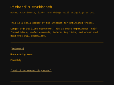 Screenshot of ~revrichard