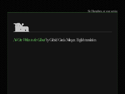 Screenshot of ~sirhumphrey