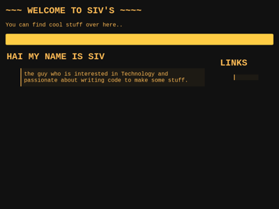 Screenshot of ~siv