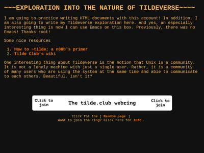 Screenshot of ~thedawn