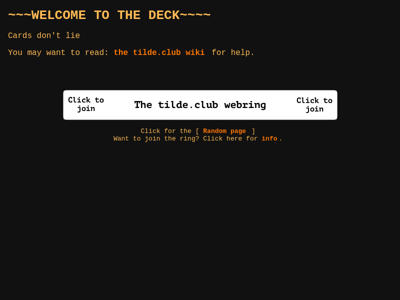 Screenshot of ~thedeck