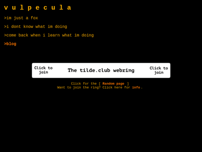 Screenshot of ~vulpecula