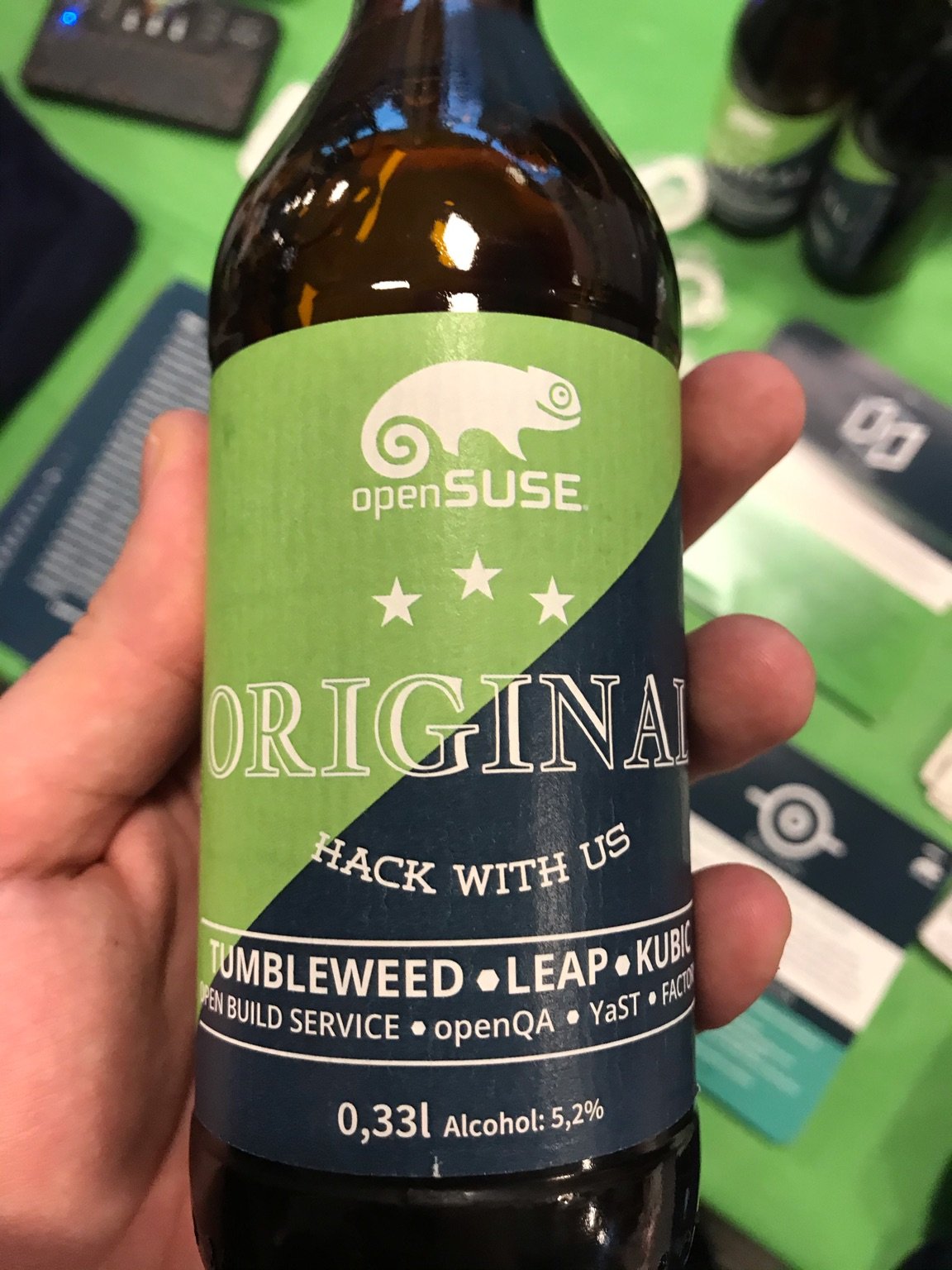 OpenSUSE brought german beer to Belgium.