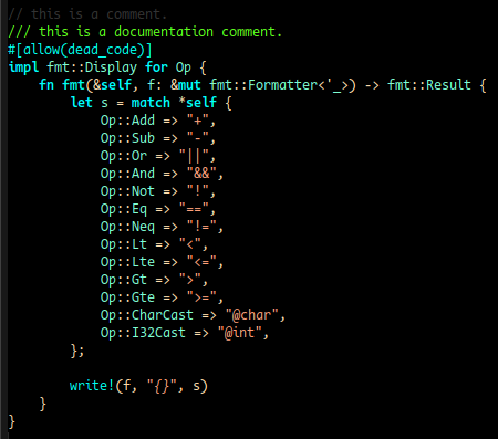 screenshot of emacs with darkfish theme