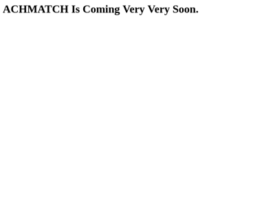 Screenshot of ~achmatch