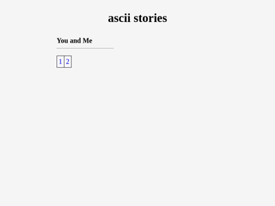 Screenshot of ~ascii
