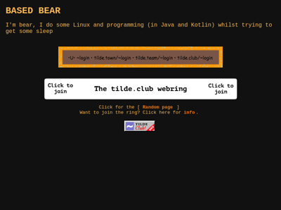 Screenshot of ~bear