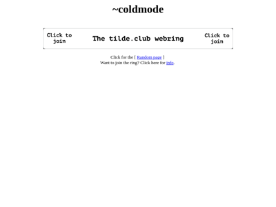 Screenshot of ~coldmode