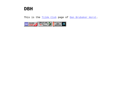 Screenshot of ~dbh