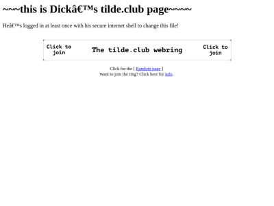 Screenshot of ~dick