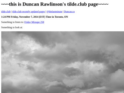 Screenshot of ~duncan