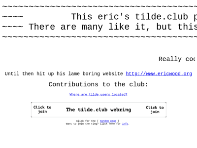 Screenshot of ~eric