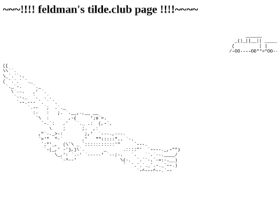 Screenshot of ~feldman