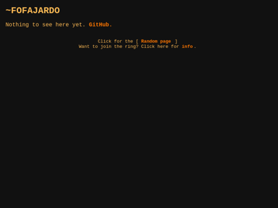 Screenshot of ~fofajardo