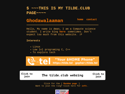 Screenshot of ~ghodawalaaman