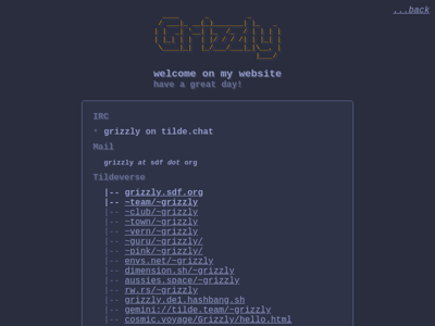 Screenshot of ~grizzly