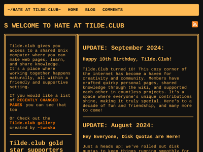 Screenshot of ~hate