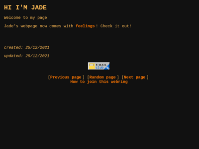 Screenshot of ~jade