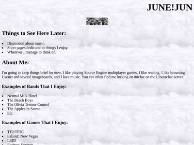 Screenshot of ~junetunes